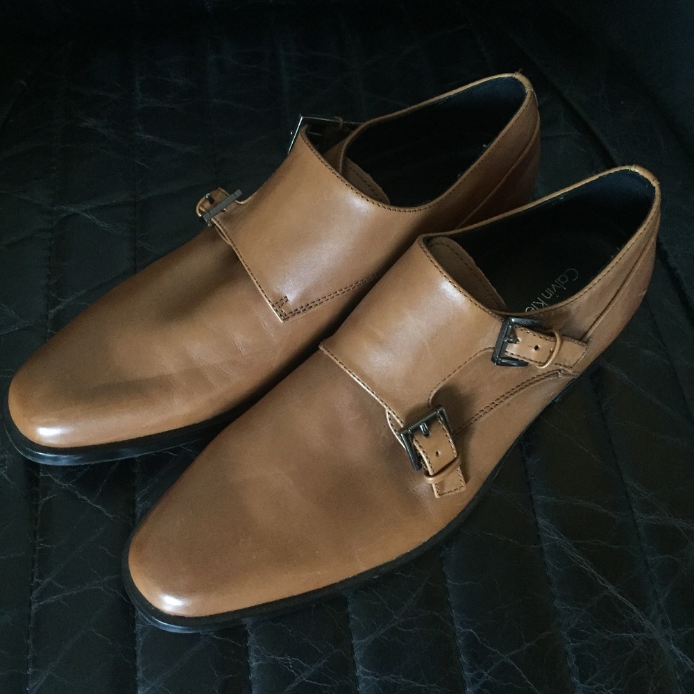 Robbie Double, Calvin Klein Monk Strap Shoes.